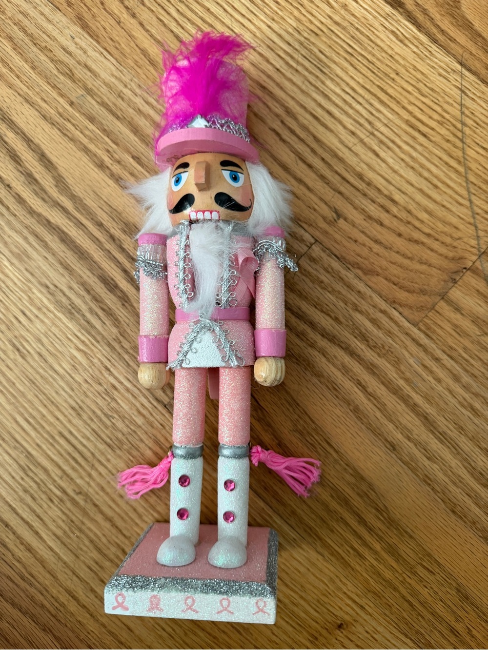 Pink Sparkle Nutcracker Holiday Decor